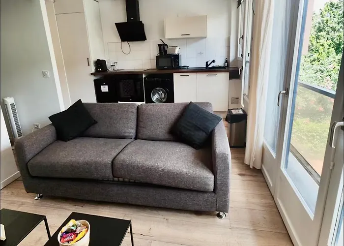 Апартаменты Petit Havre Moderne A Avec Parking Prive Proche Du Metro A 5 Min